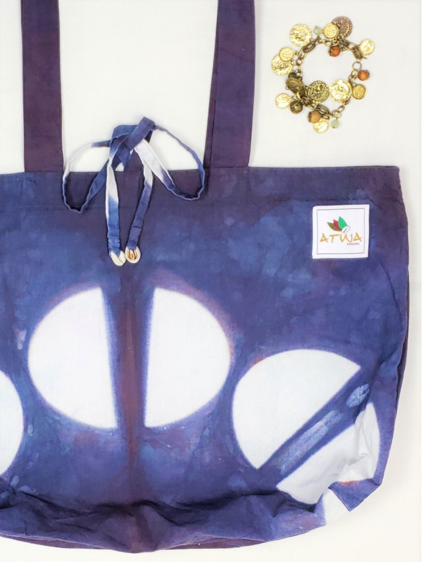 Tote Bag (Blue) - White Moon Collection